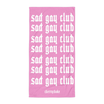 SAMPLE SALE Sad Gay Club Beach Towel