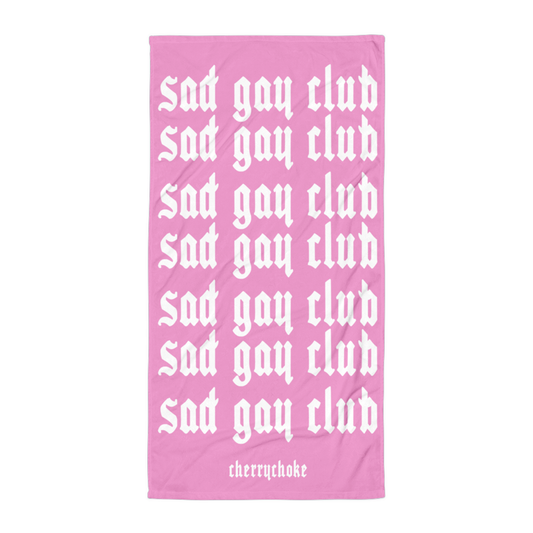 SAMPLE SALE Sad Gay Club Beach Towel