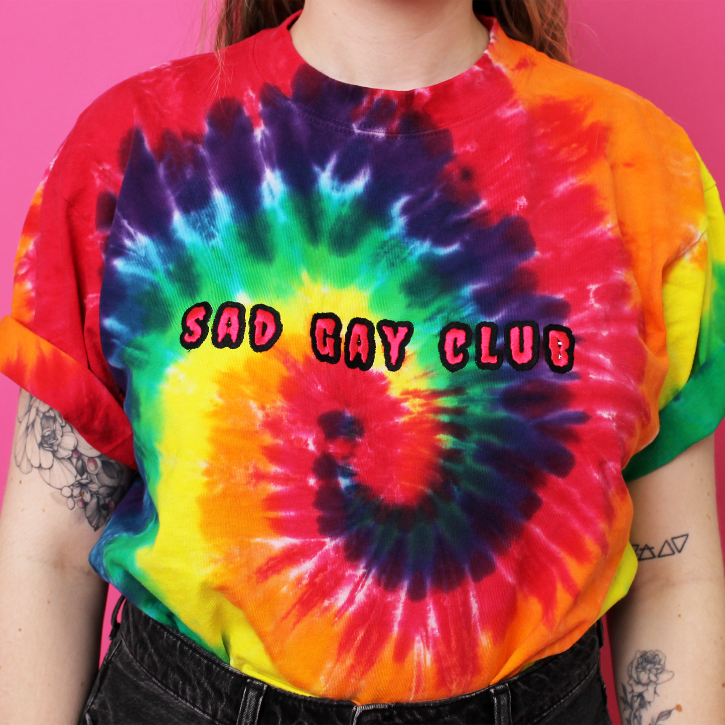 SAMPLE SALE Sad Gay Club Tie Dye Tee