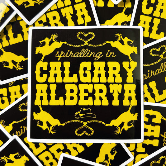 Spiralling In Calgary Sticker