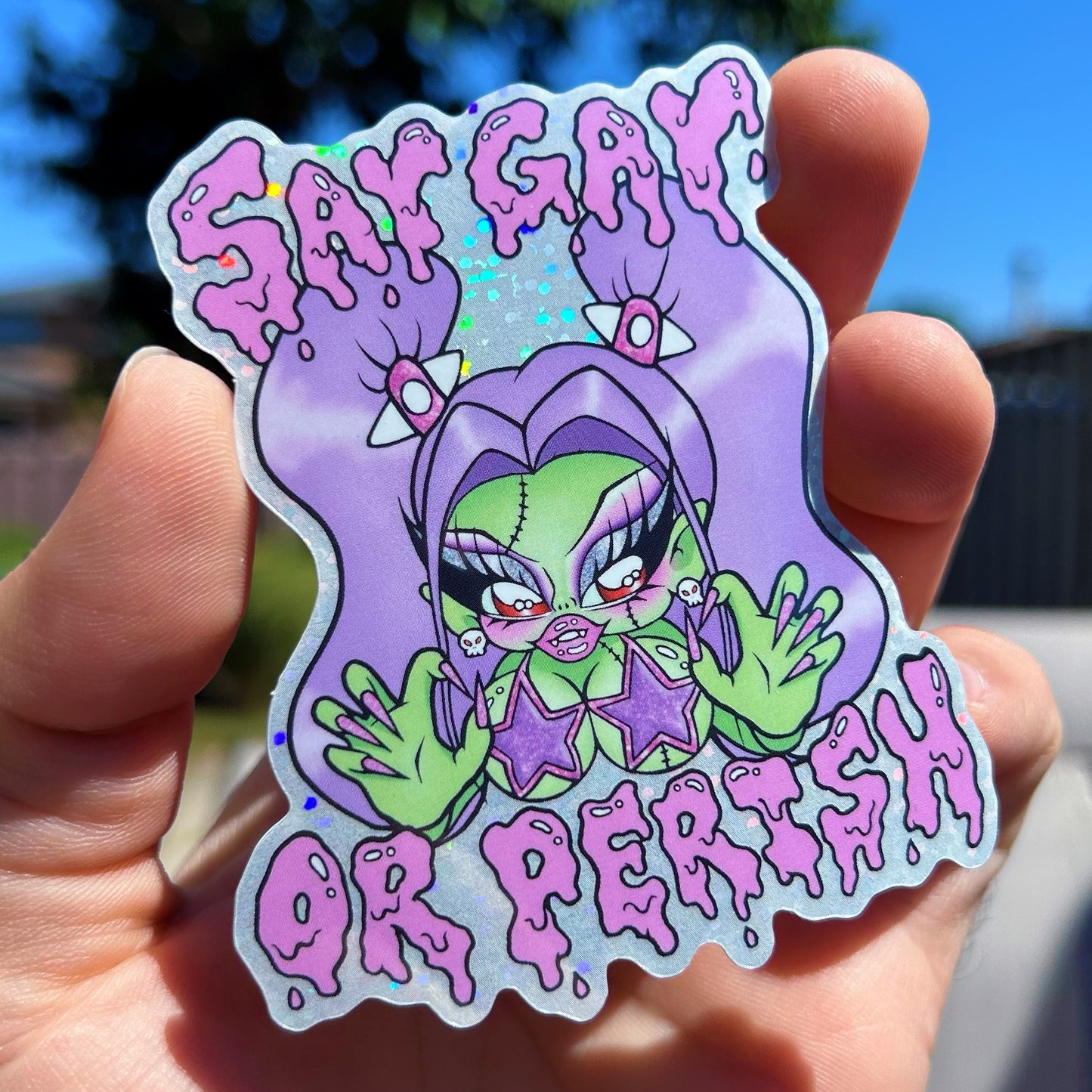 Say Gay or Perish Slaytina Sticker