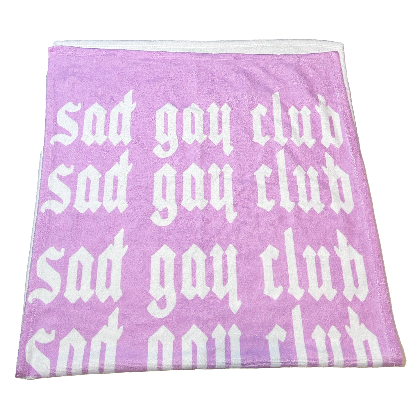 SAMPLE SALE Sad Gay Club Beach Towel