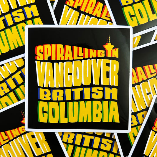 Spiralling In Vancouver Sticker