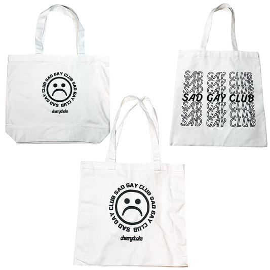 SAMPLE SALE Sad Gay Club Tote Bags