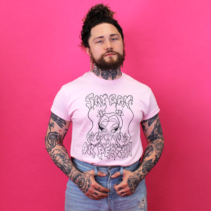 Say Gay or Perish Slaytina PINK Tee