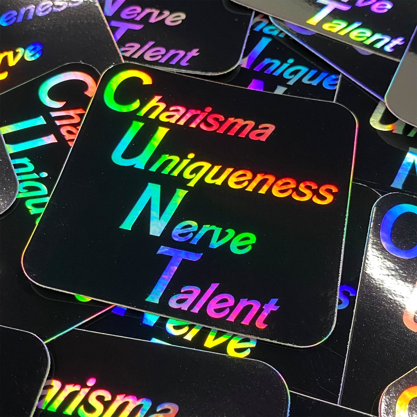 Charisma, Uniqueness, Nerve & Talent Sticker - CHERRYCHOKE