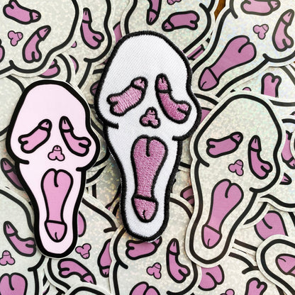 Ghostface D*ckface Vinyl Sticker - CHERRYCHOKE