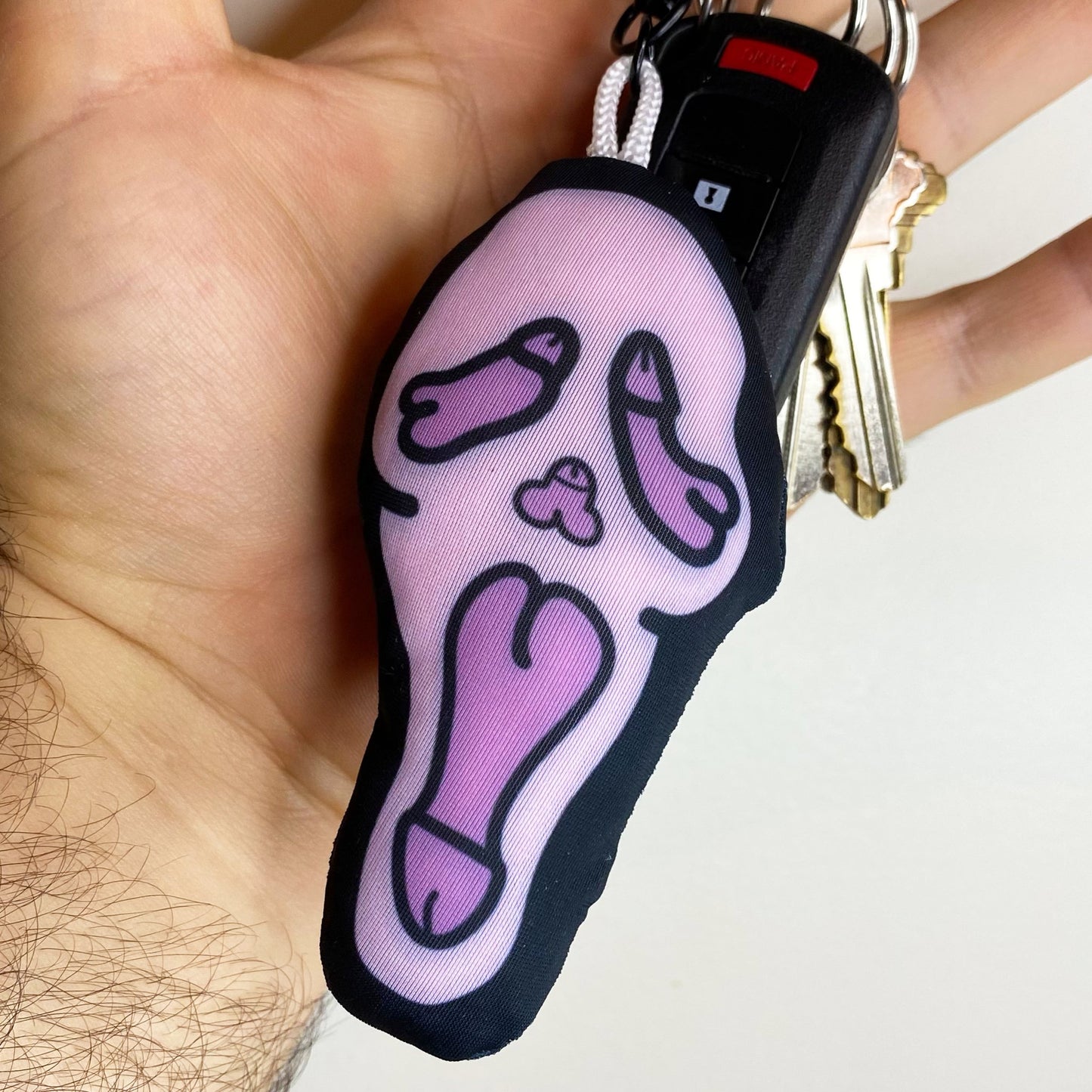 Ghostface Dickface Plush Keychain - CHERRYCHOKE