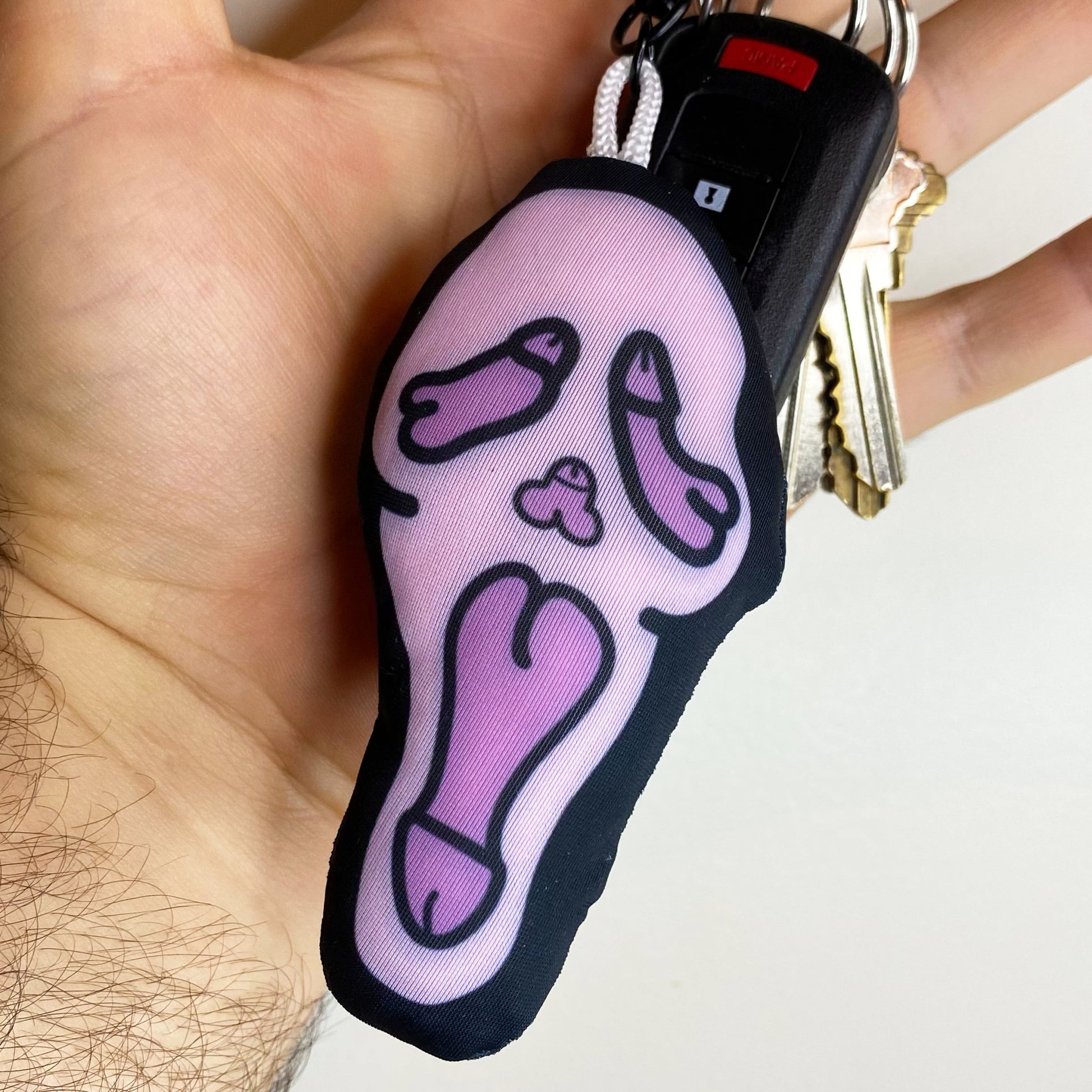 Ghostface Dickface Plush Keychain - CHERRYCHOKE