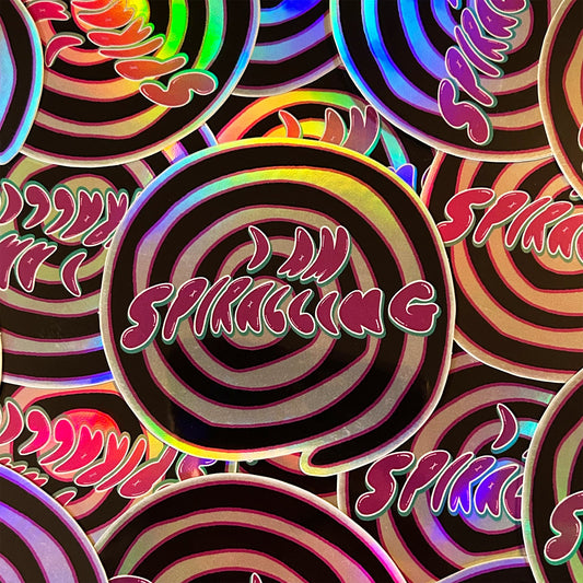 I Am Spiralling Sticker - CHERRYCHOKE